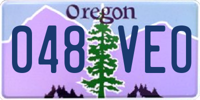 OR license plate 048VEO