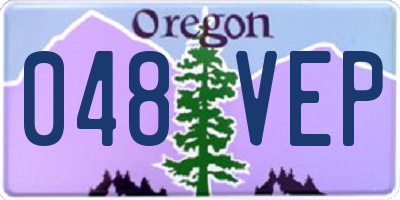 OR license plate 048VEP