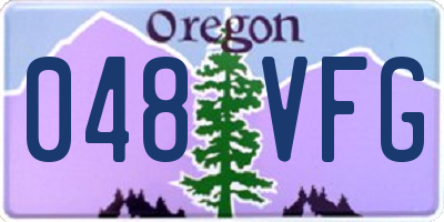 OR license plate 048VFG