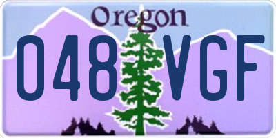 OR license plate 048VGF