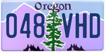 OR license plate 048VHD