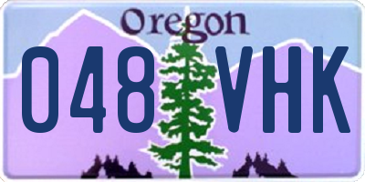OR license plate 048VHK