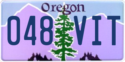 OR license plate 048VIT