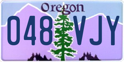 OR license plate 048VJY
