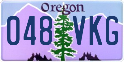 OR license plate 048VKG