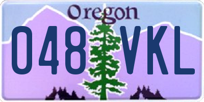 OR license plate 048VKL