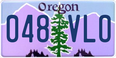 OR license plate 048VLO