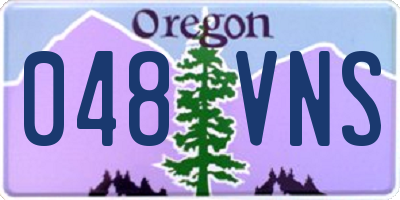 OR license plate 048VNS