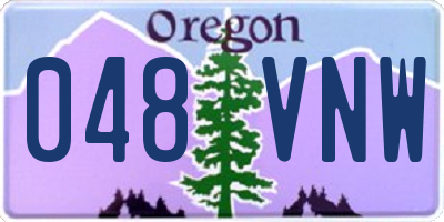 OR license plate 048VNW