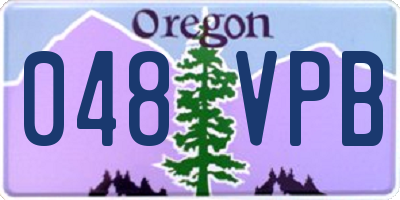OR license plate 048VPB