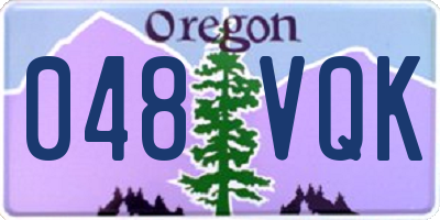OR license plate 048VQK