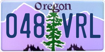 OR license plate 048VRL