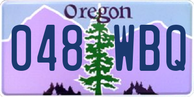 OR license plate 048WBQ