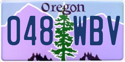 OR license plate 048WBV
