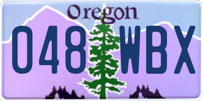 OR license plate 048WBX