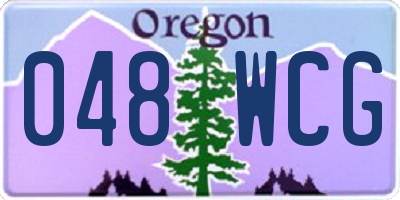 OR license plate 048WCG
