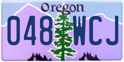 OR license plate 048WCJ