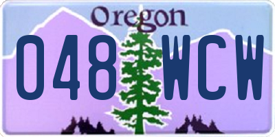 OR license plate 048WCW
