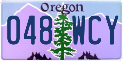 OR license plate 048WCY