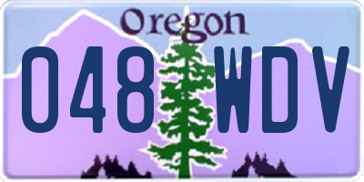 OR license plate 048WDV