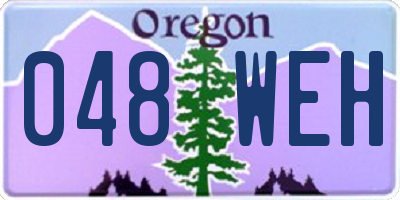 OR license plate 048WEH