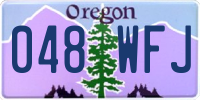 OR license plate 048WFJ