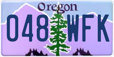 OR license plate 048WFK