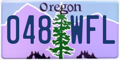 OR license plate 048WFL