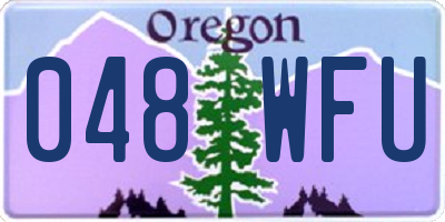OR license plate 048WFU