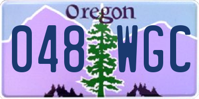 OR license plate 048WGC