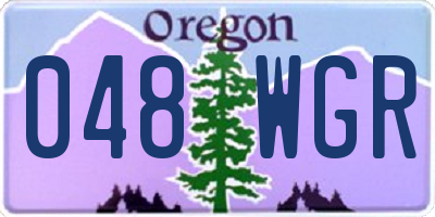 OR license plate 048WGR