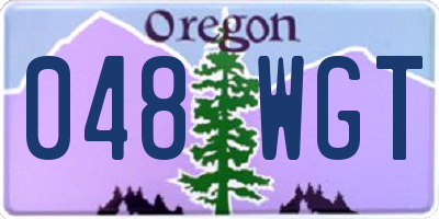 OR license plate 048WGT