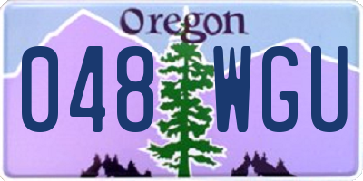 OR license plate 048WGU
