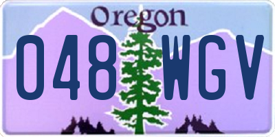 OR license plate 048WGV