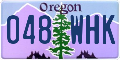 OR license plate 048WHK