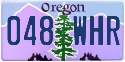 OR license plate 048WHR