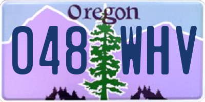 OR license plate 048WHV