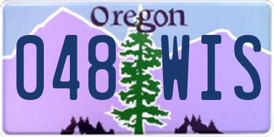 OR license plate 048WIS