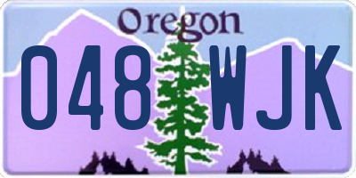 OR license plate 048WJK