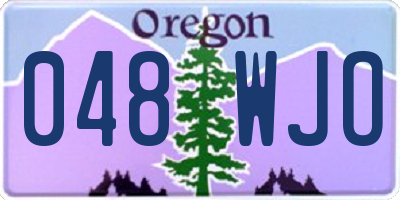 OR license plate 048WJO