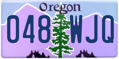 OR license plate 048WJQ
