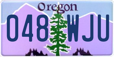 OR license plate 048WJU