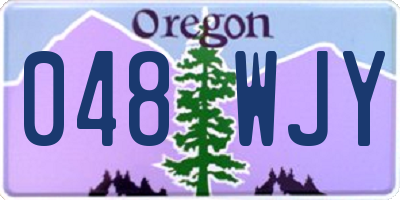 OR license plate 048WJY
