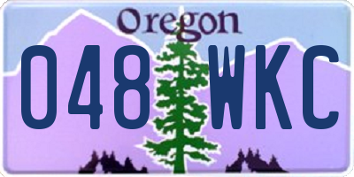 OR license plate 048WKC