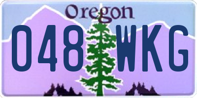 OR license plate 048WKG