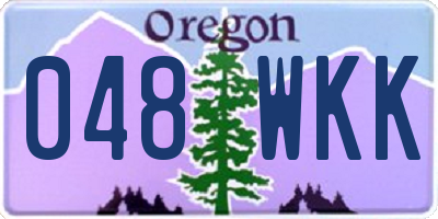 OR license plate 048WKK