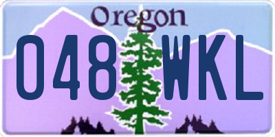 OR license plate 048WKL