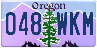OR license plate 048WKM