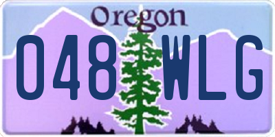 OR license plate 048WLG