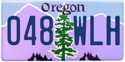 OR license plate 048WLH
